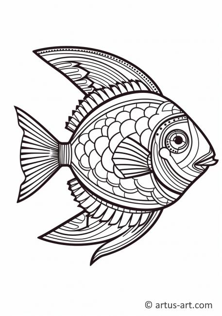Halibut Coloring Page
